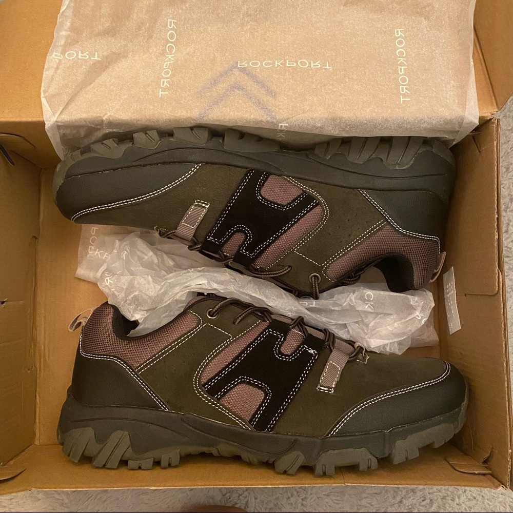 ROCKPORT FAULKNER GHILLIE TIE Olive outdoor shoes (MEN)